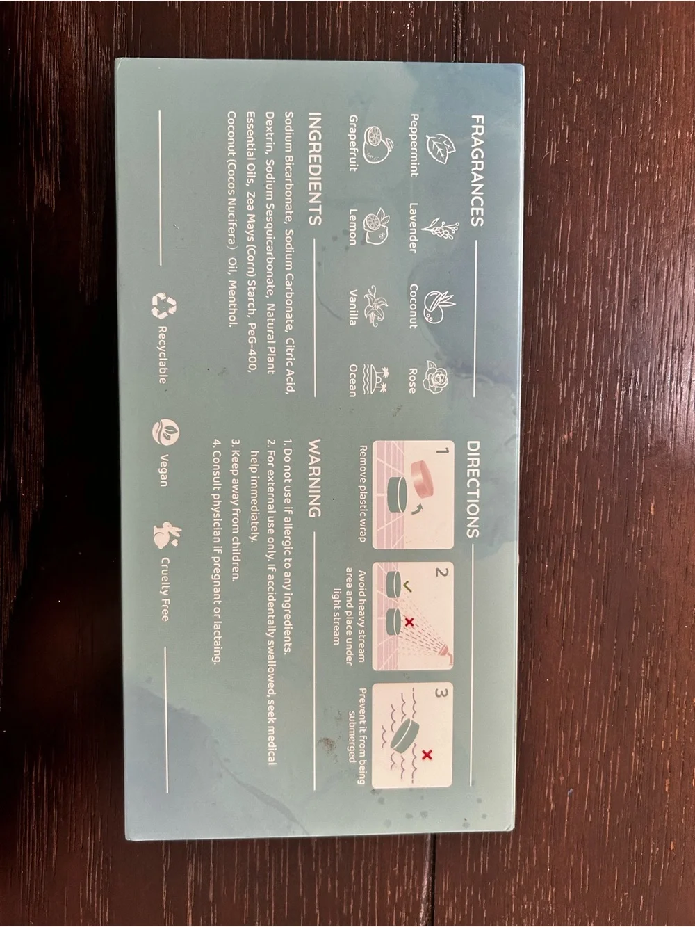 CALM Shower Tablets - (7 Tablets,missing 1)